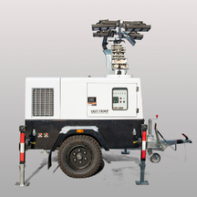 আউটডোর মোবাইল লাইট টাওয়ার ডিজেল জেনারেটর হাইড্রোলিক পোর্টেবল লাইটিং টাওয়ার